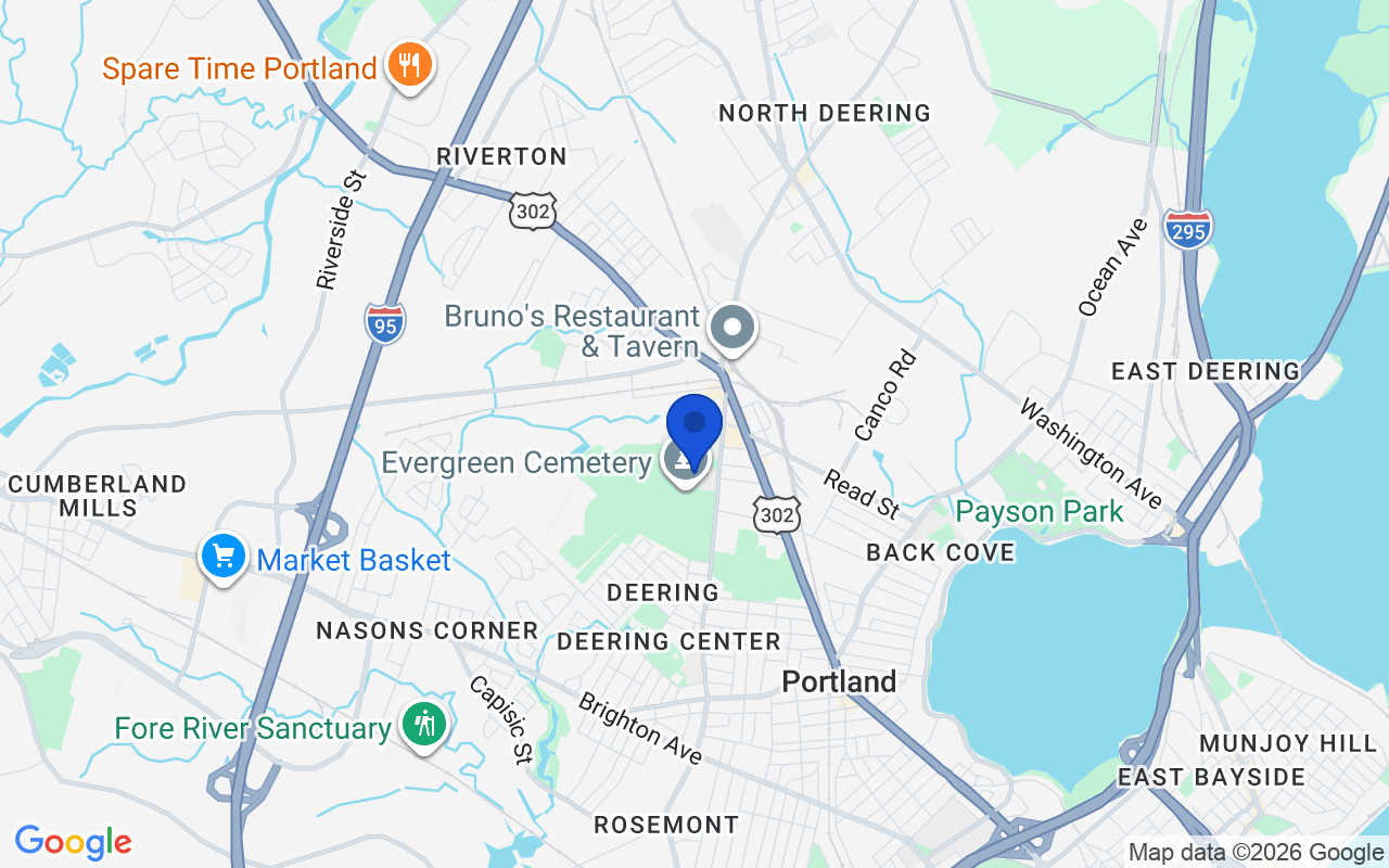 Map of the 1 pharmacy school campus in Maine
