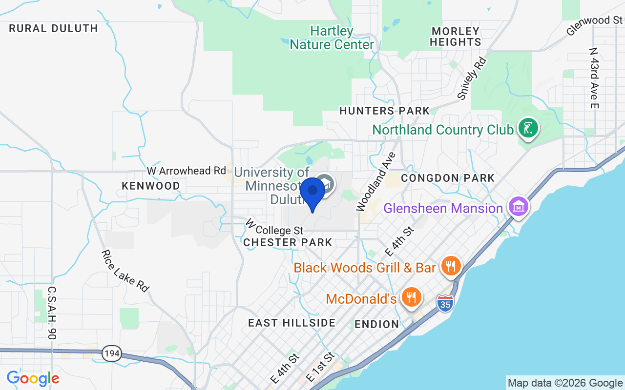 Map of the 1 pharmacy school campus in Minnesota