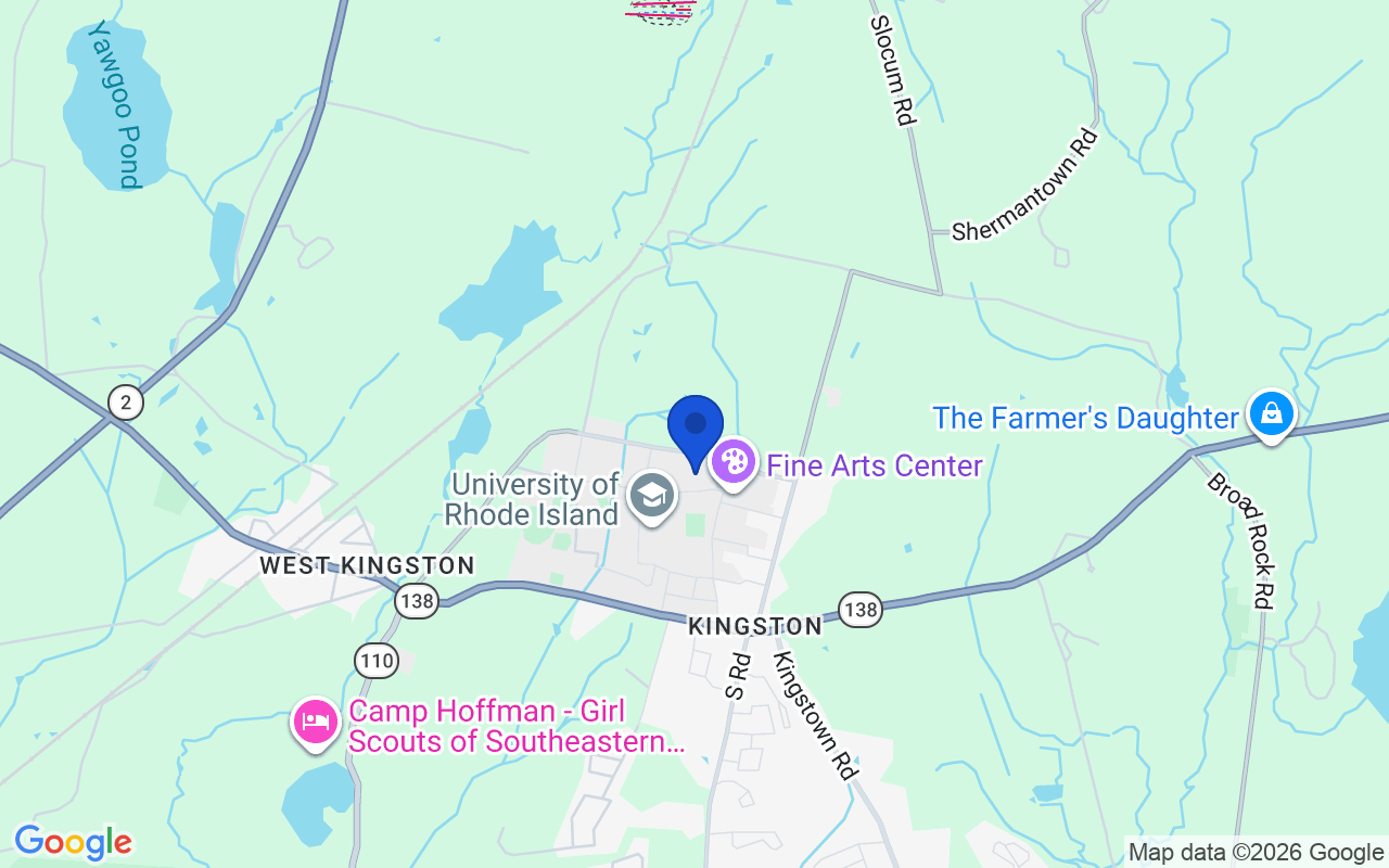 Map of the 1 pharmacy school campus in Rhode Island